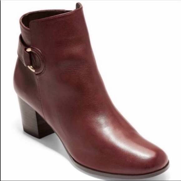 Cole Haan Shoes - COLE HAAN Bailey Block Heel Leather Boots